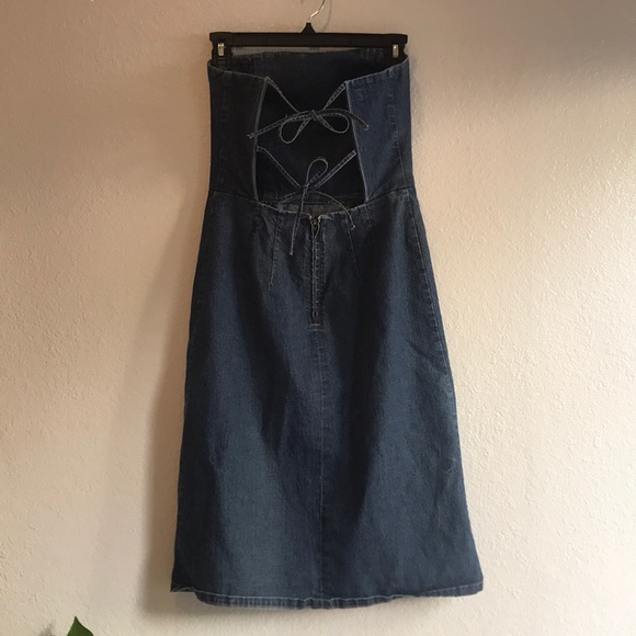 American Eagle size 2 denim dress - Picture 4 of 6